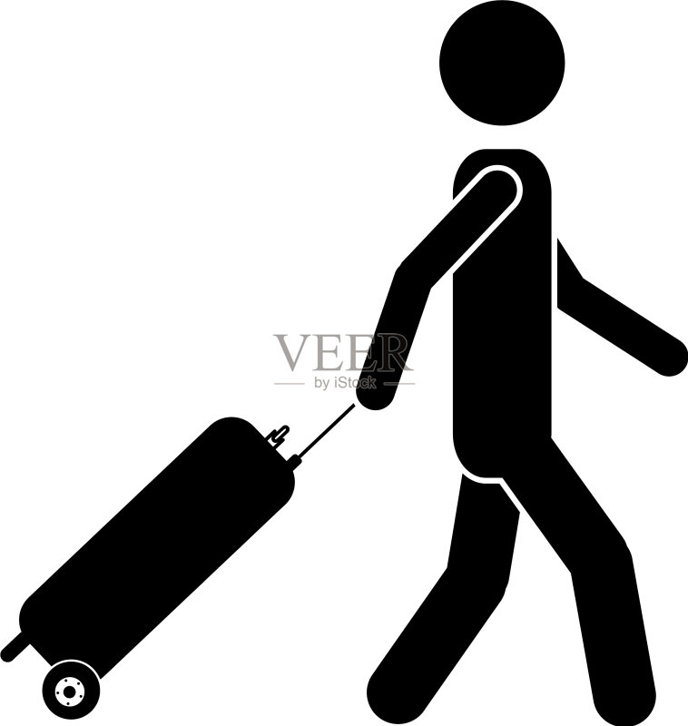 旅行者或乘客图标图标素材