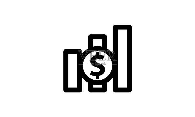 隔离的货币模板图标图标素材