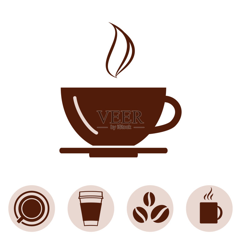 咖啡杯图标合集图标素材