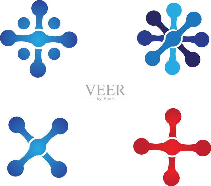 漩涡圆形logo和符号模板图标App图标素材