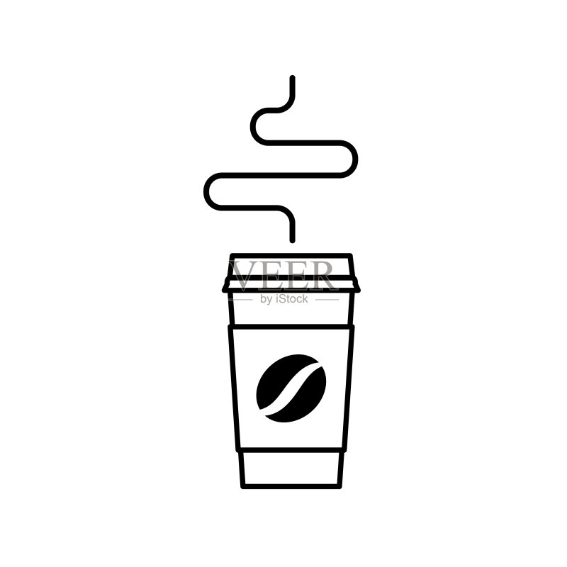 热咖啡杯图标图标素材