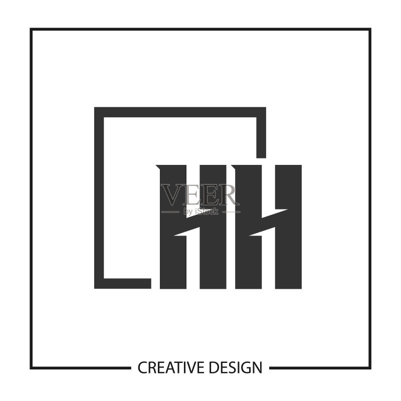 首字母H Logo模板设计图标素材