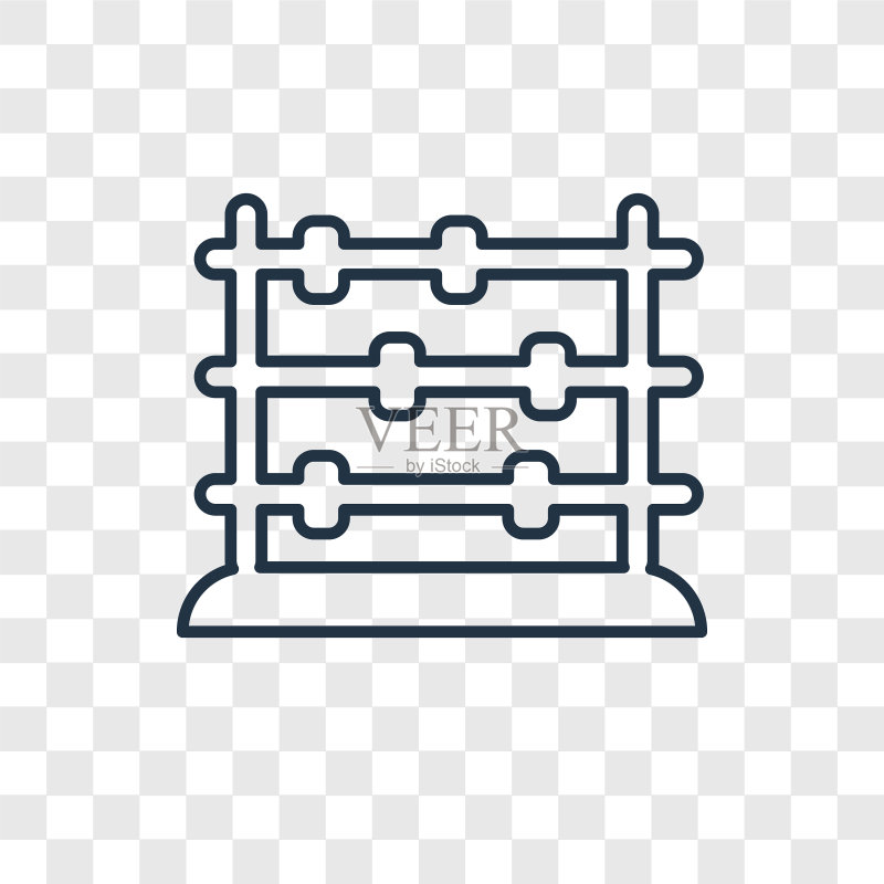 算盘玩具概念线性图标图标素材