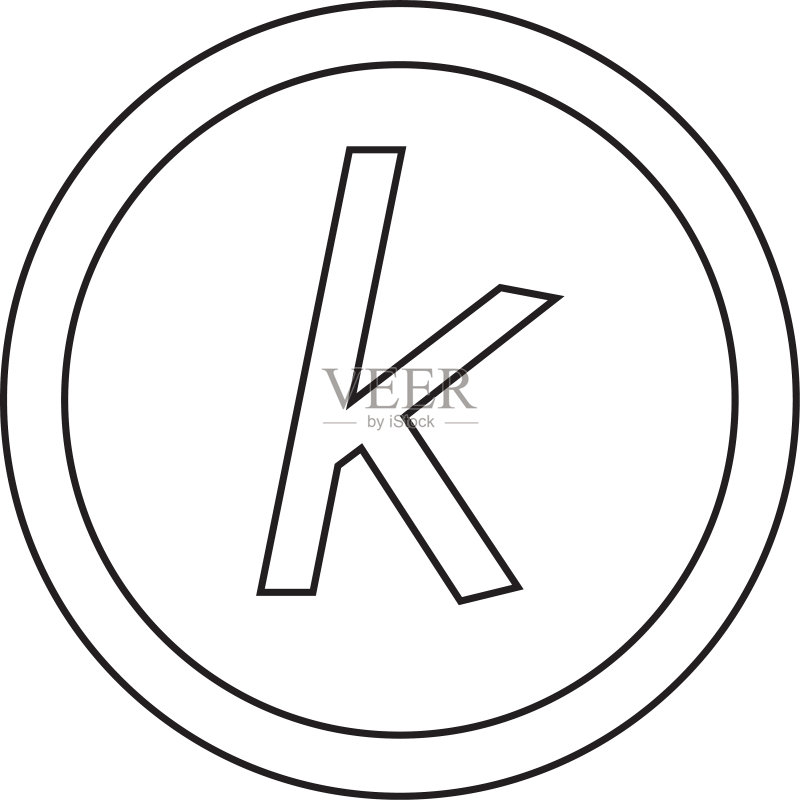 基础字体字母K图标设计图标素材