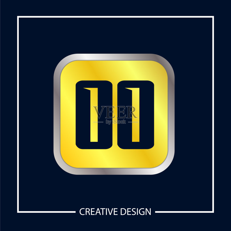 首字母OO logo模板设计图标素材