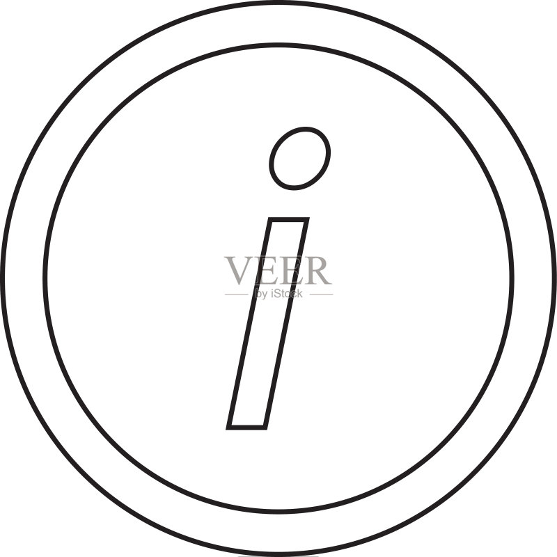 基础字体字母I图标设计图标素材