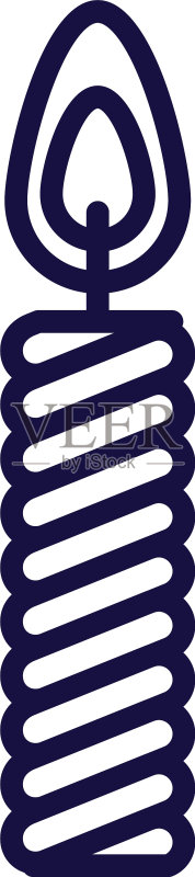 蜡烛图标设计图标素材