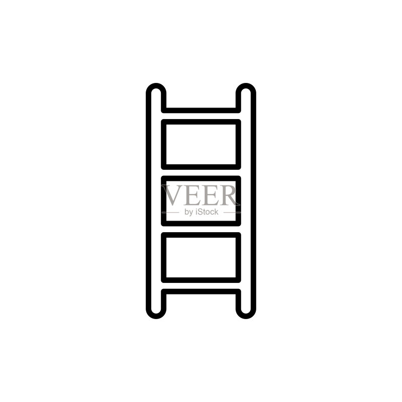 梯子图标矢量插图模板设计图标素材