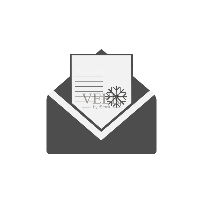 圣诞图标:圣诞邮件消息图标图标素材