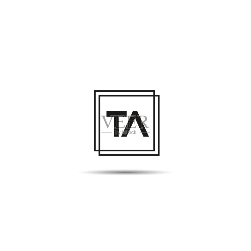首字母TA标志模板设计图标素材
