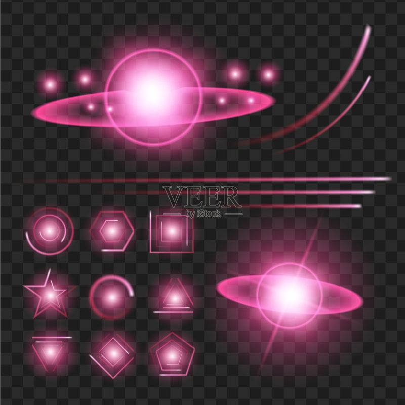 紫色闪耀星星带闪光图标图标素材
