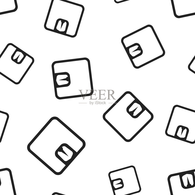 体重秤无缝图案图标素材
