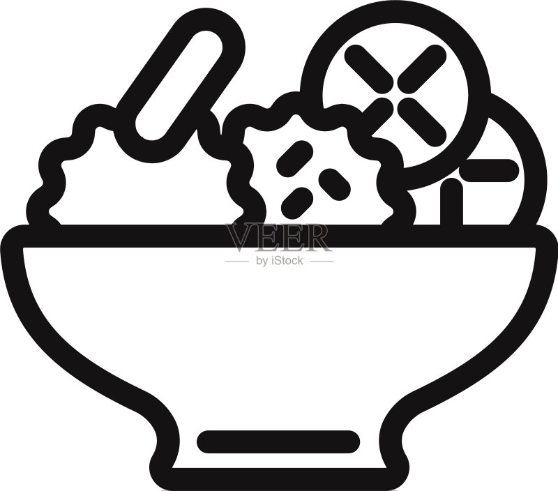 沙拉图标图标素材
