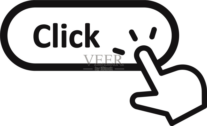 手点击按钮图标图标素材