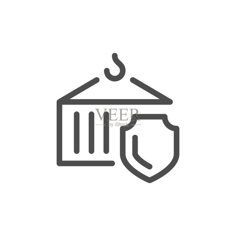 货运保险线性图标图标素材