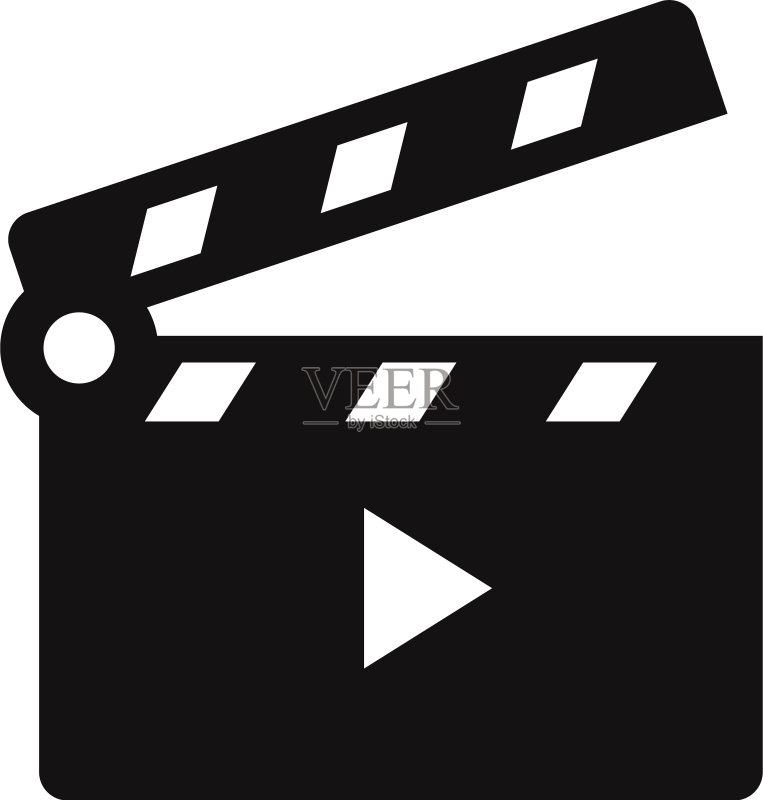 电影场记板打开图标图标素材