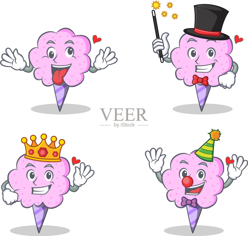 疯狂魔术师棉花糖角色图标素材