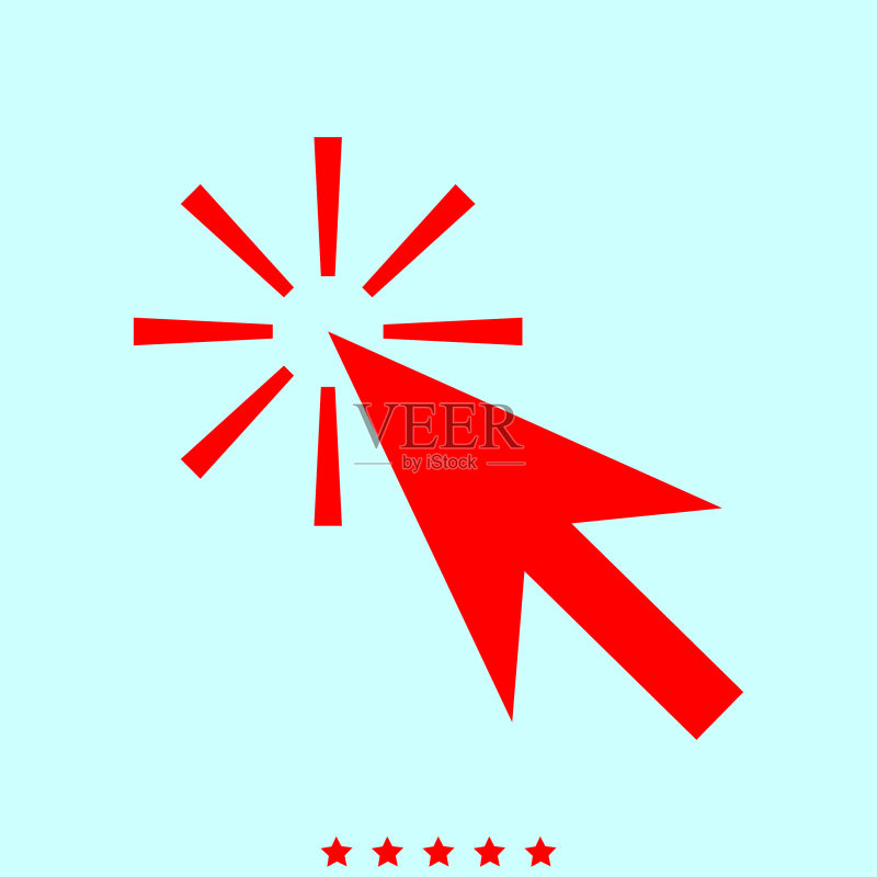 鼠标点击图标图标素材