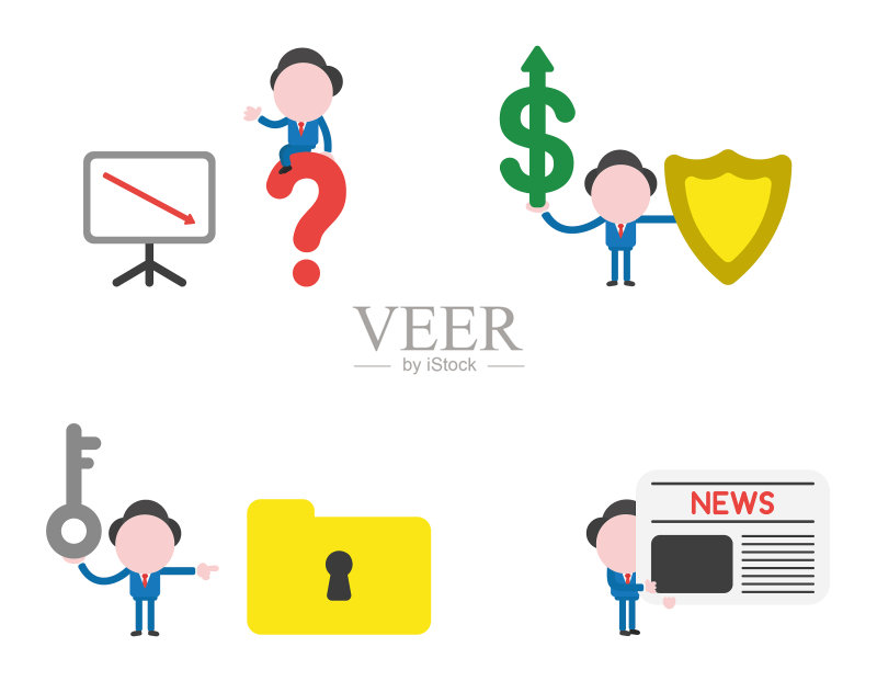 商人字符集图标素材