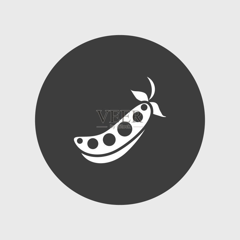 简约豌豆图标图标素材