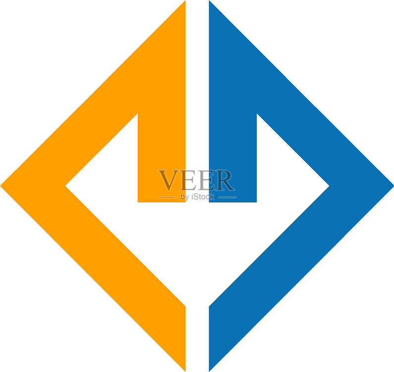 方形线条商业公司标志图标素材