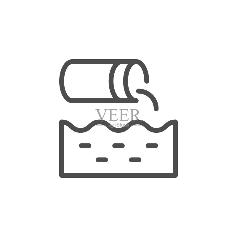 废水管线图标图标素材