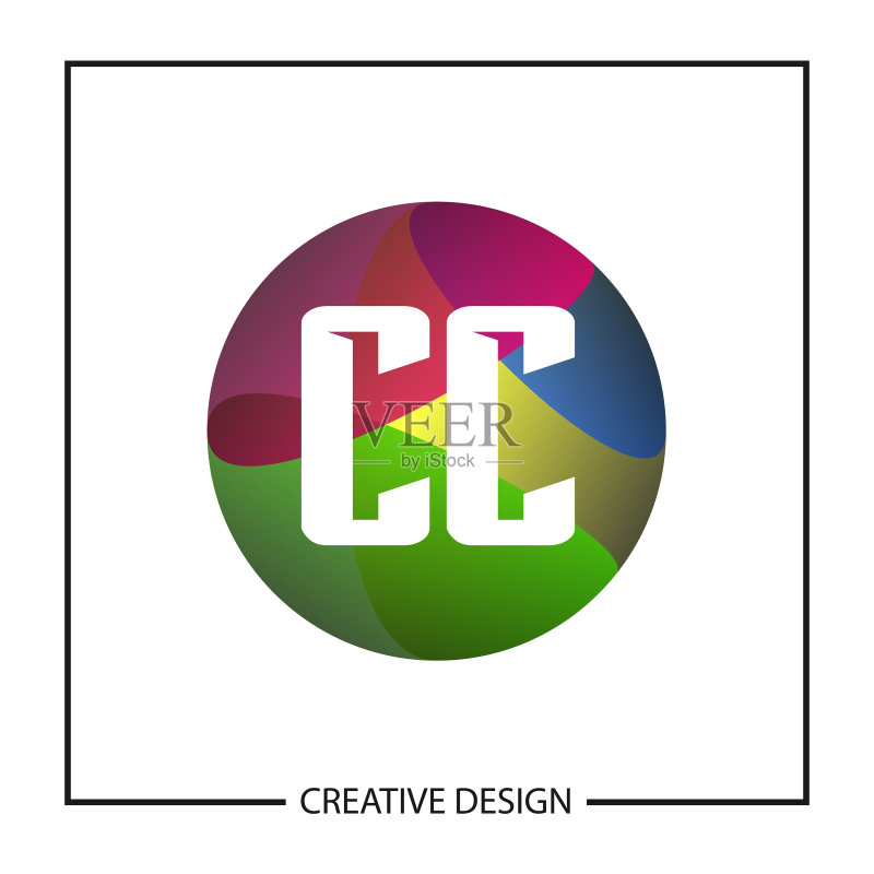 字母CC logo模板设计图标素材