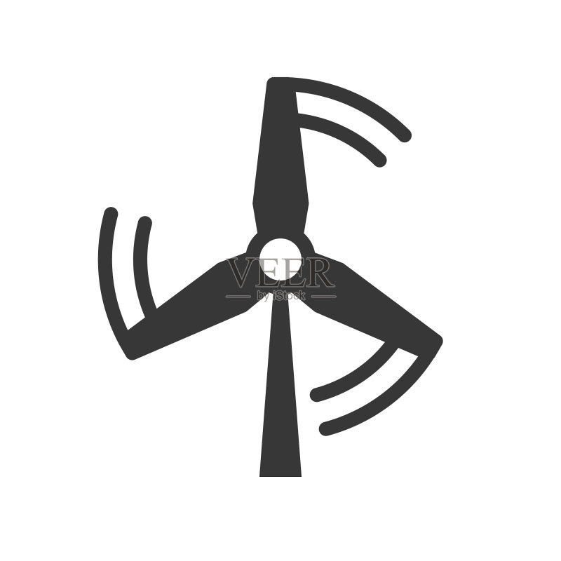 风车能源清洁能源概念图标图标素材