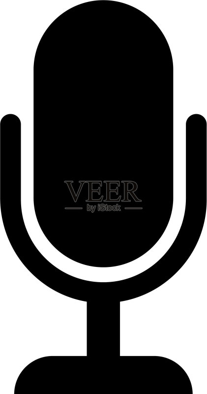 扁平风格麦克风图标图标素材