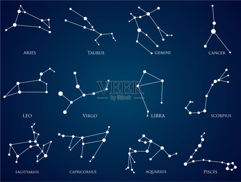 十二星座合集图标素材