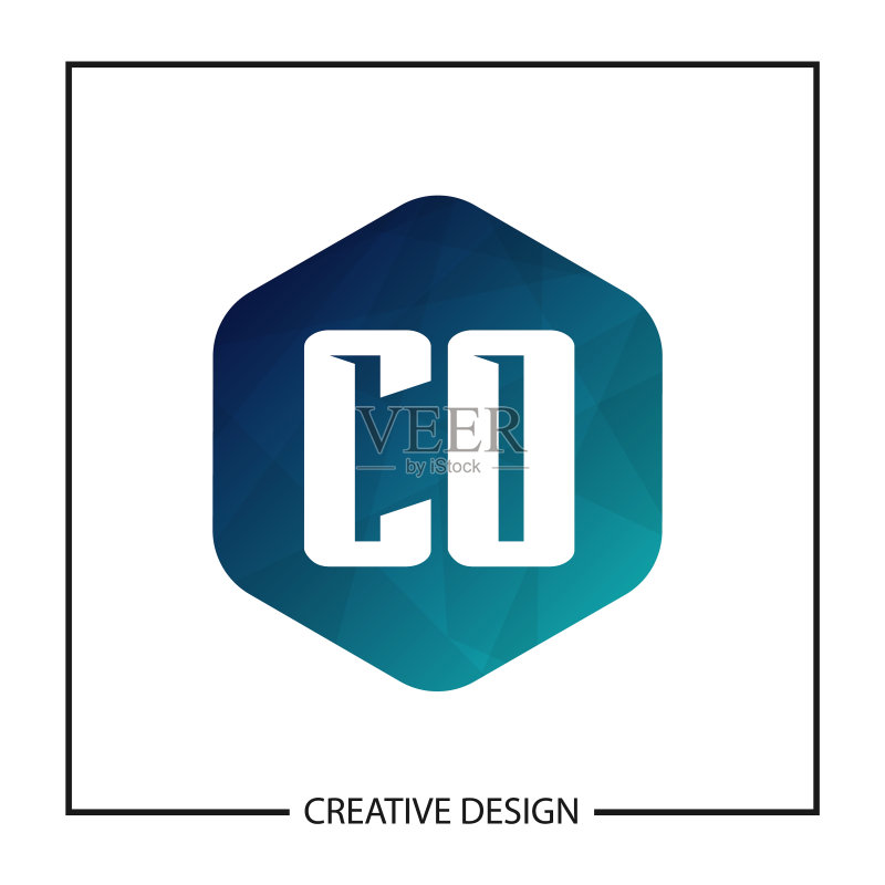 CO字母logo模板设计图标素材