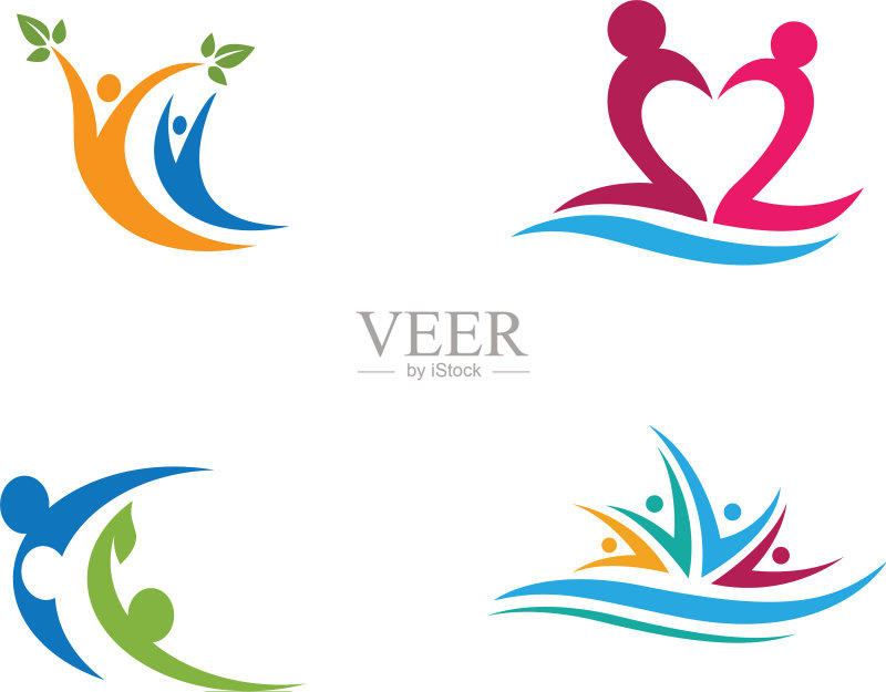 收养和社区护理标志模板图标图标素材