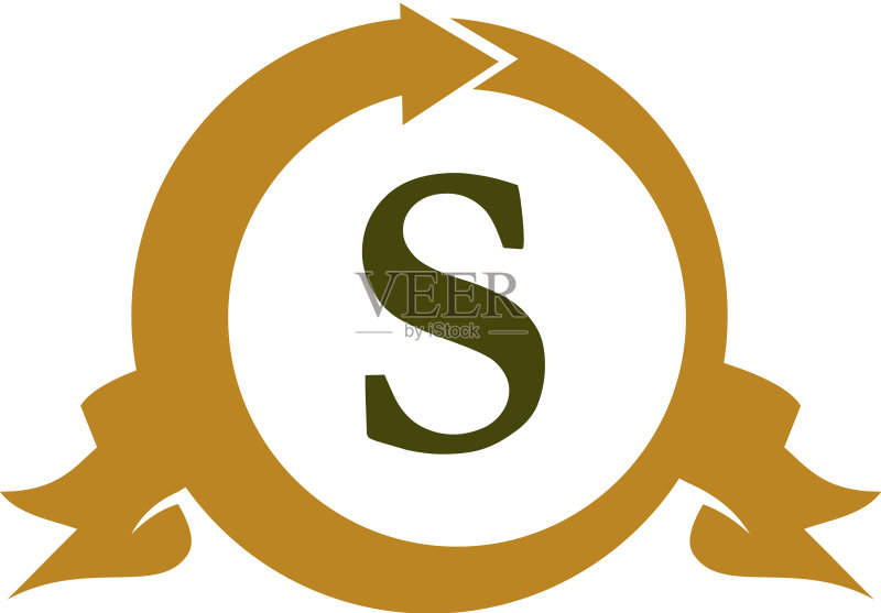 现代logo方案字母S图标素材
