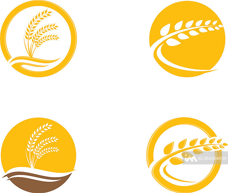 小麦Logo模板图标素材