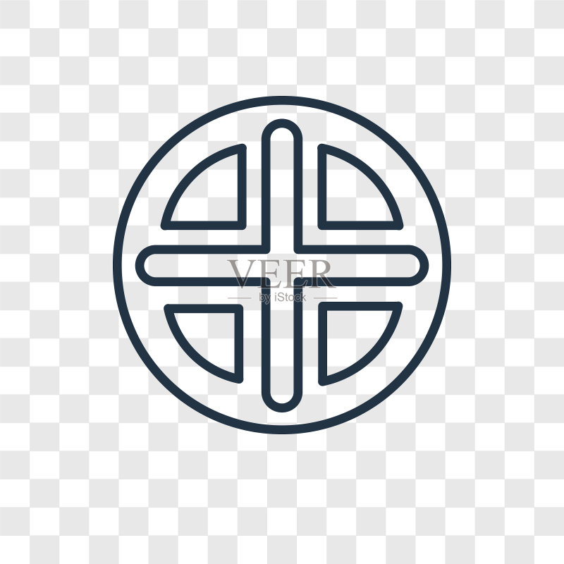 透明背景地球线性概念图标图标素材