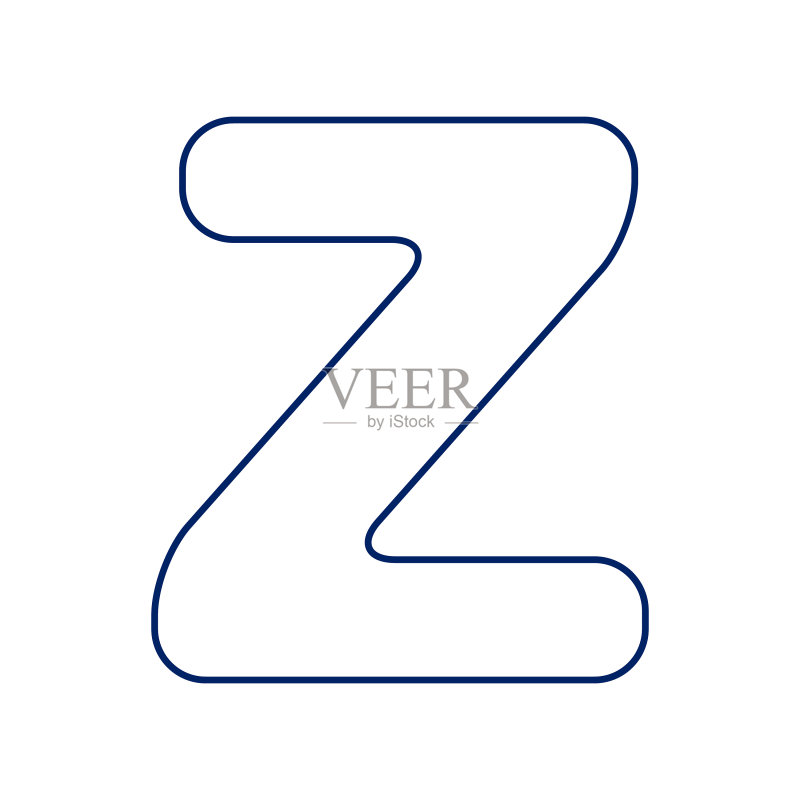 字母Z的特写图标素材