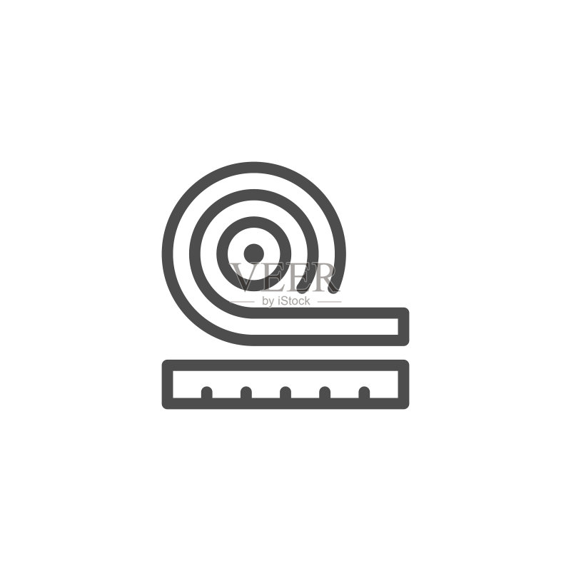 卷式隔热材料图标图标素材