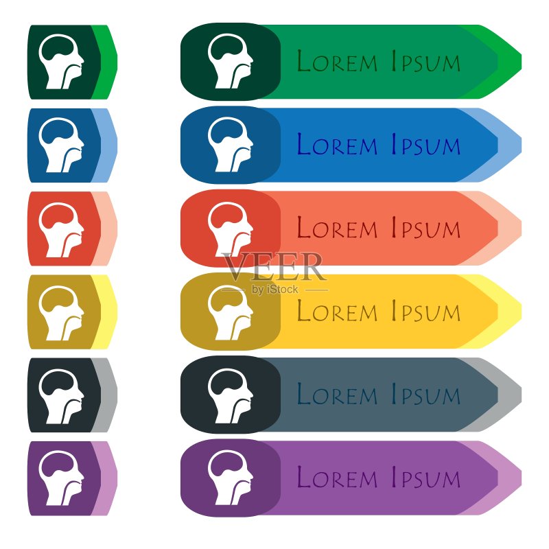 喉 Medical Doctors Otolaryngology 图标标志图标素材