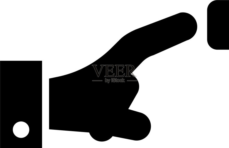 手指按门铃图标素材