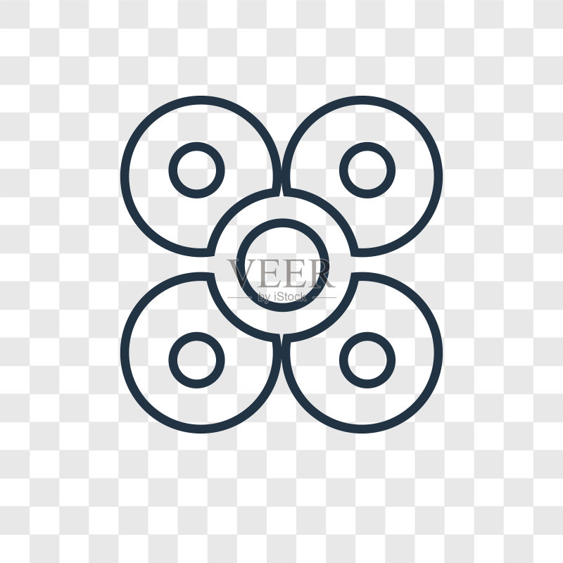 忠诚概念线性图标图标素材