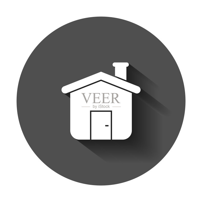 扁平风格房屋建筑图标图标素材