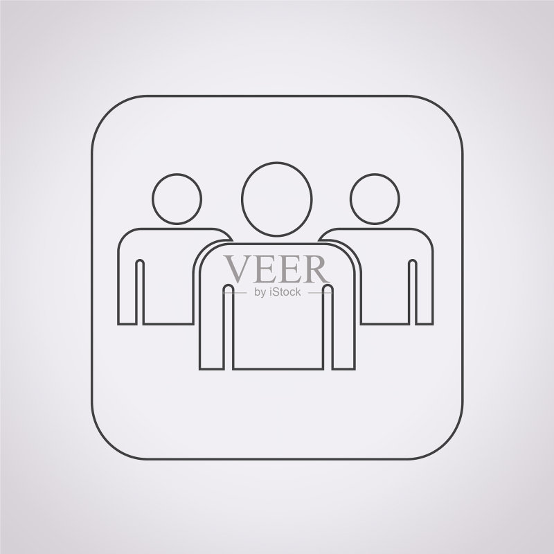 人群标志图标图标素材