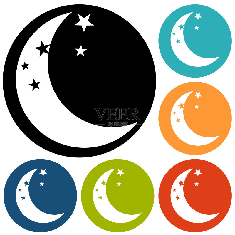 月亮图标图标素材