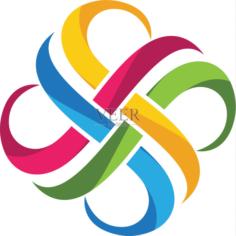 收养与社区logo图标素材