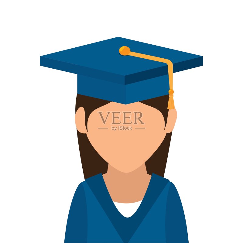 学生毕业校园元素设计图标素材