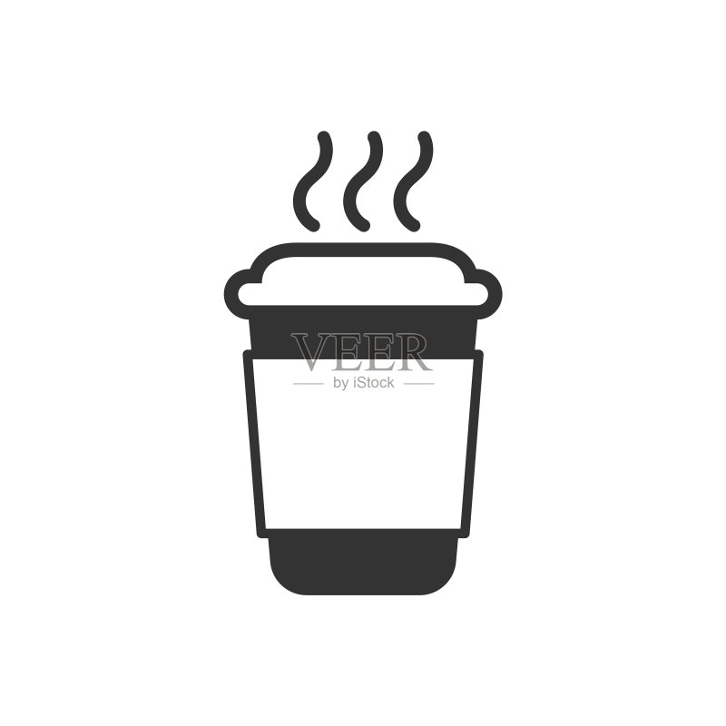 扁平风格咖啡茶杯图标图标素材