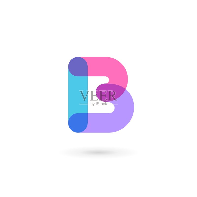 字母B Logo图标设计模板元素图标素材