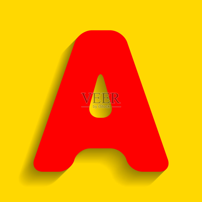 红色字母A标志设计模板元素图标素材