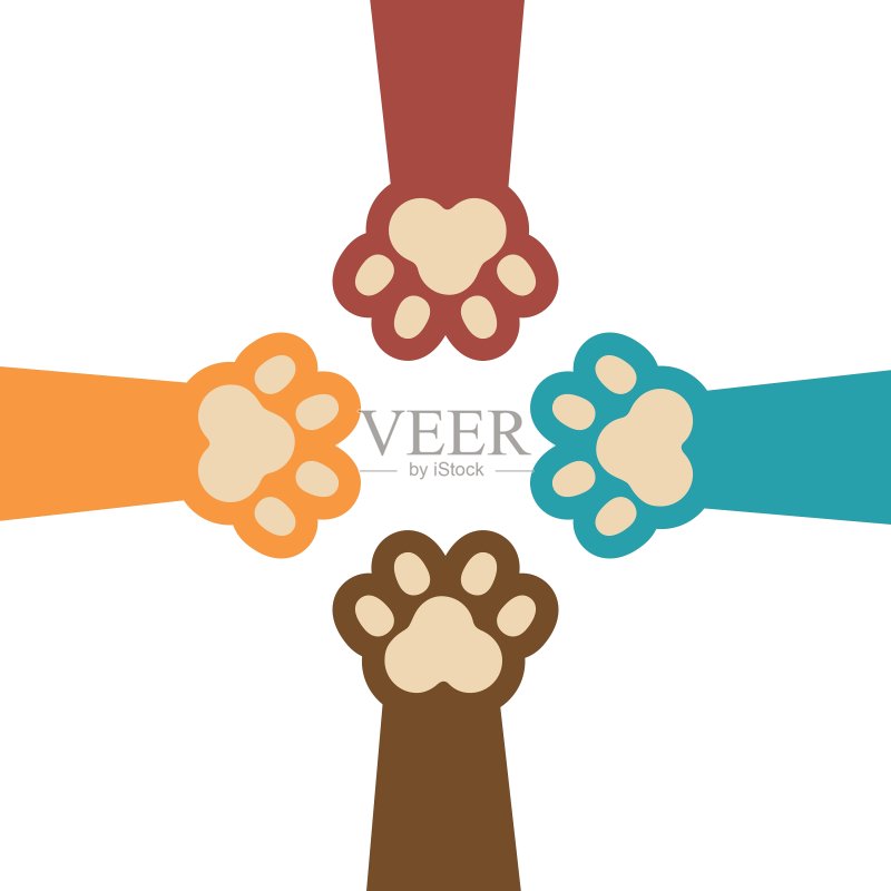 小猫爪印图标设计图标素材