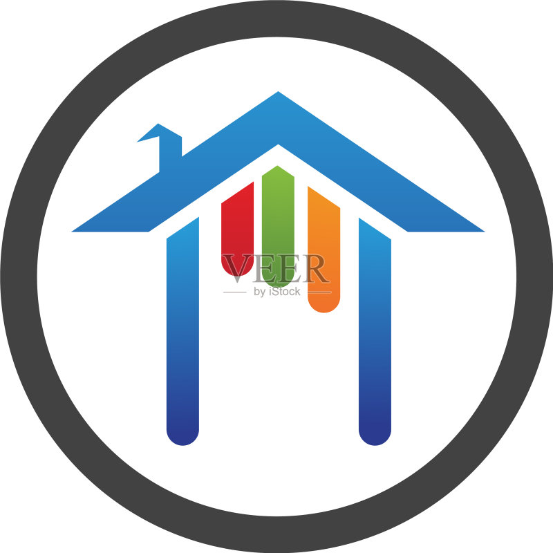 房地产和住宅建筑标志图标模板图标素材